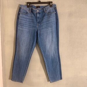 Talbots Slim Ankle Jeans in Medium blue wash. Sz 14